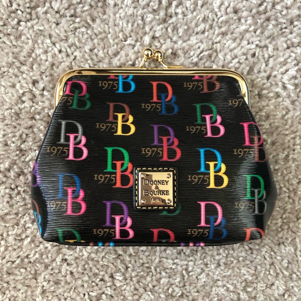 Dooney & Bourke Large Framed Purse Coated Cotton DB75 Multicolor